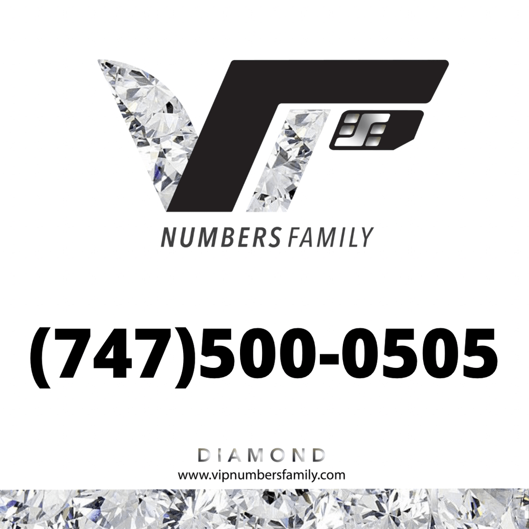 Diamond VIP Number (747) 500-0505