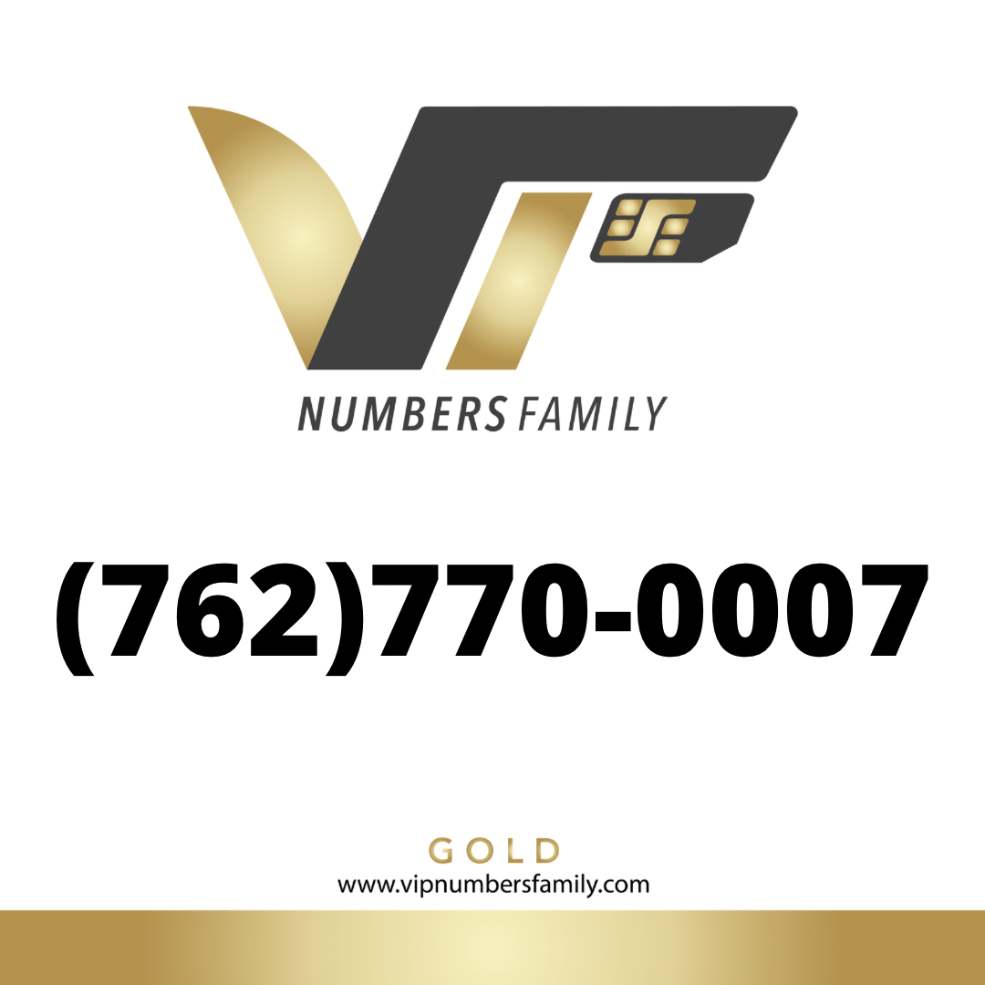 Gold VIP Number (762) 770-0007