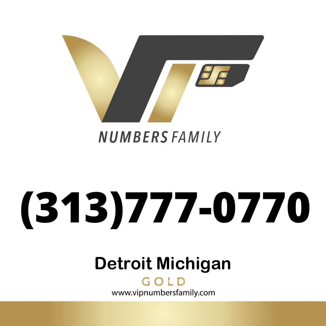 Gold VIP Number (313) 770-0770
