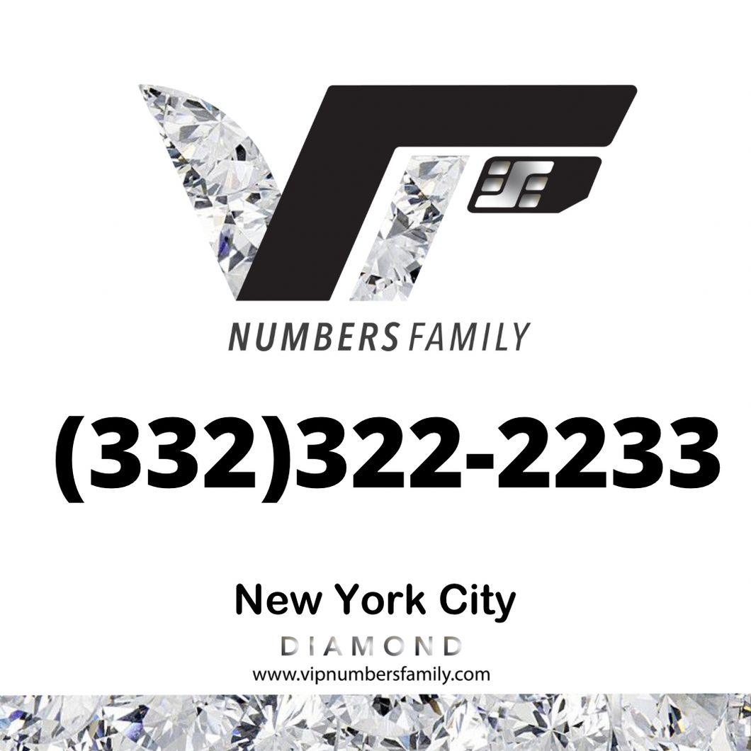 Diamond VIP Number (332) 322-2233