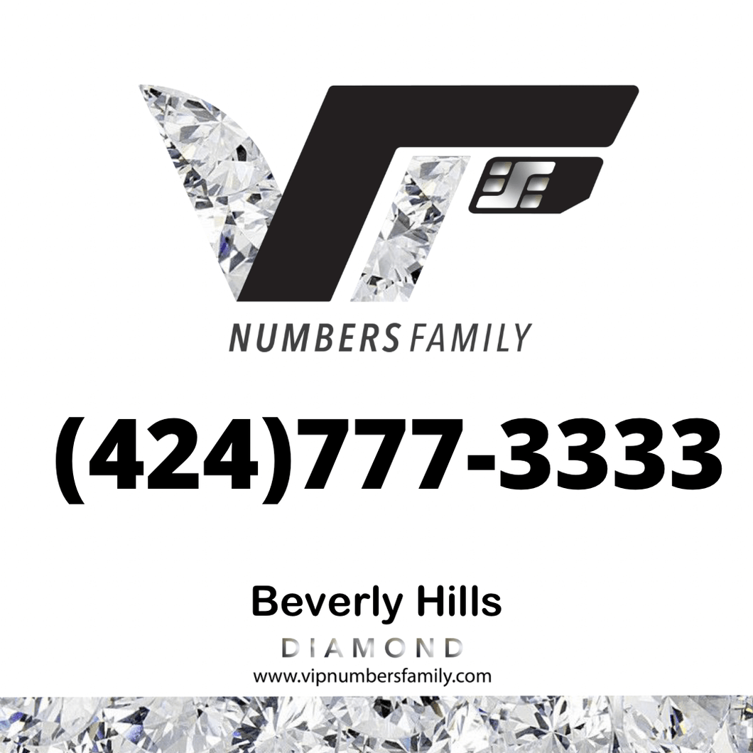 Diamond VIP Number (424) 777-3333