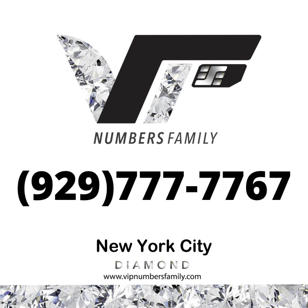 Diamond VIP Number (929) 777-7767