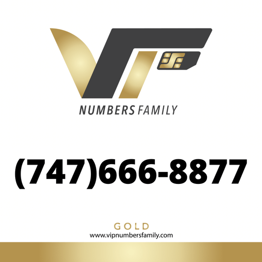 Gold VIP Number (747) 666-8877