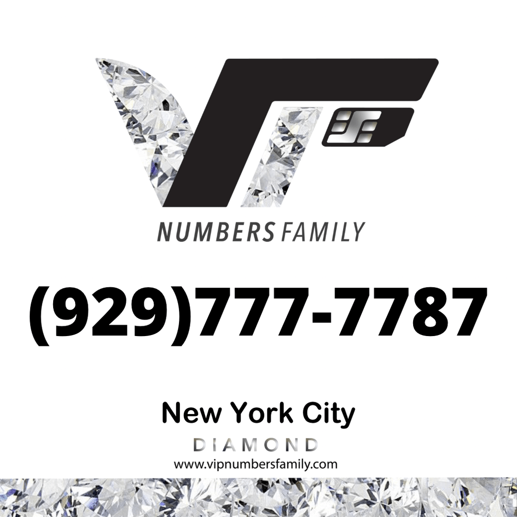 Diamond VIP Number (929) 777-7787