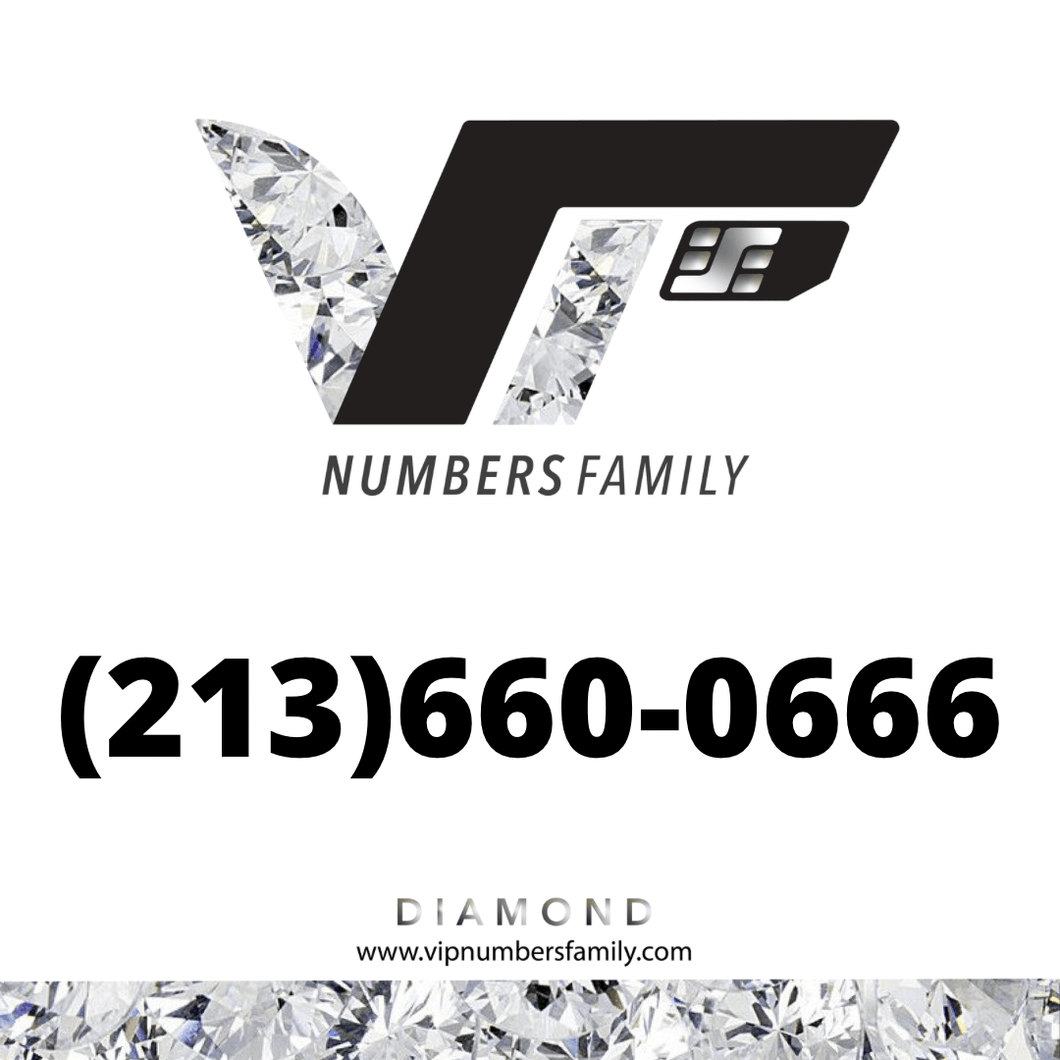 Diamond VIP Number (213) 660-0666