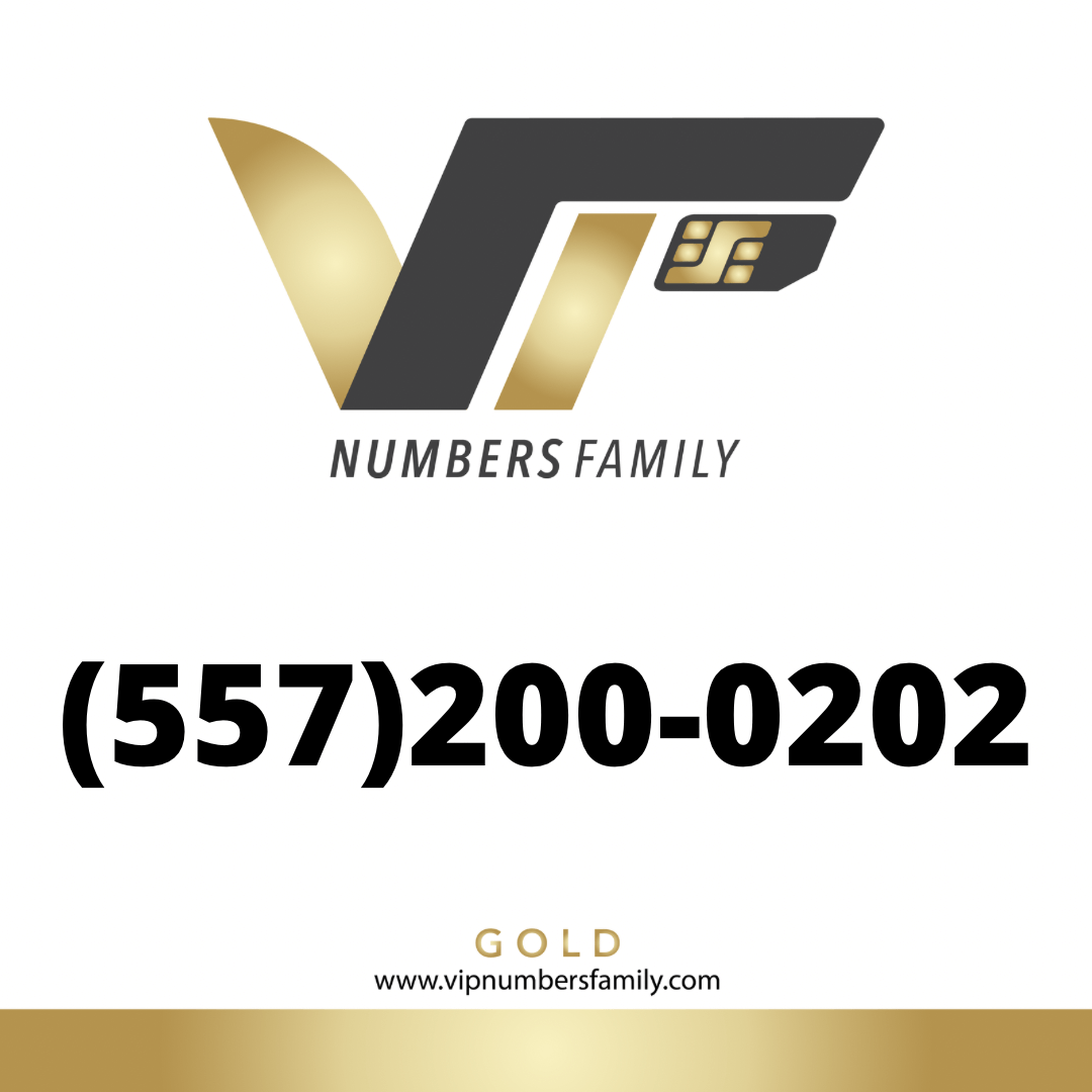 Gold VIP Number (557) 200-0202