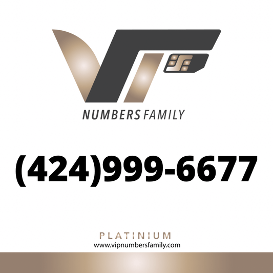 Platinum VIP Number (424) 999-6677