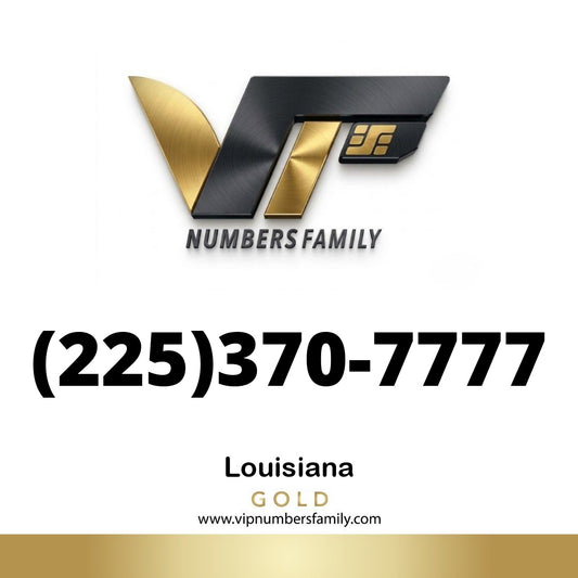 Gold VIP Number (225) 370-7777
