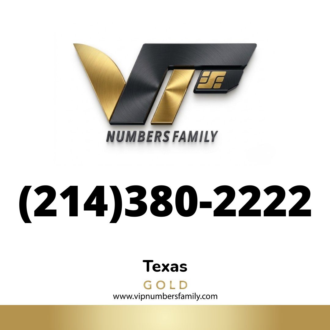 Gold VIP Number (214) 380-2222