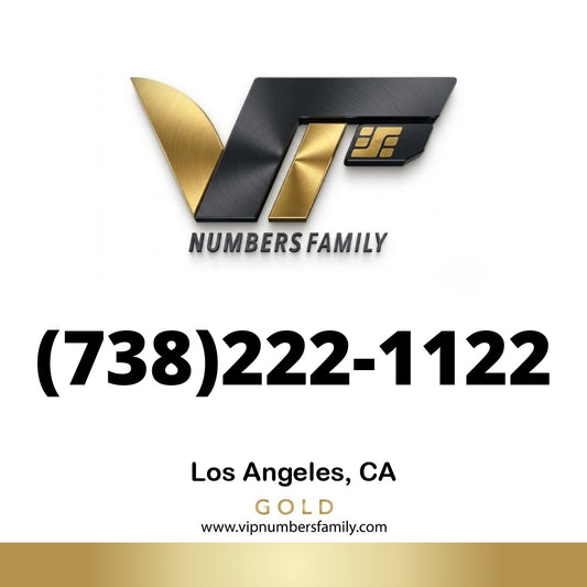 Gold VIP Number (738) 222-1122