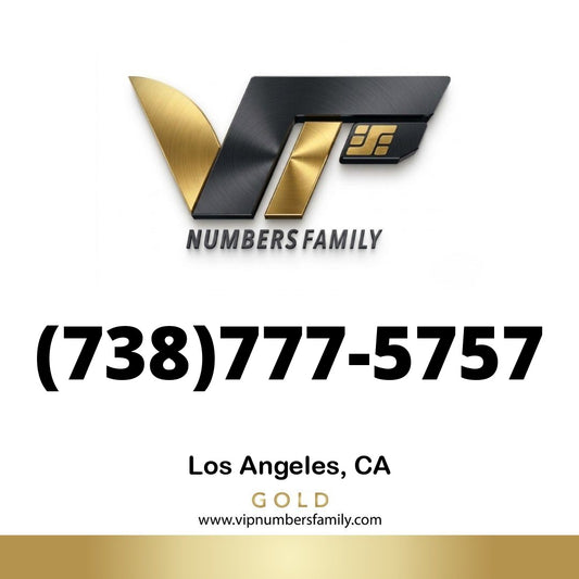 Gold VIP Number (738) 777-5757