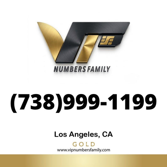 Gold VIP Number (738) 999-1199