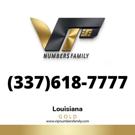 Gold VIP Number (337) 618-7777