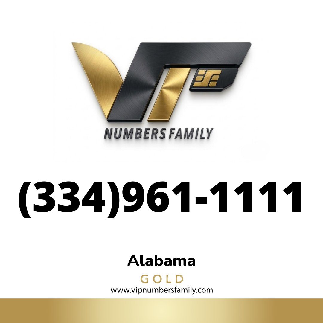 Gold VIP Number (334) 961-1111