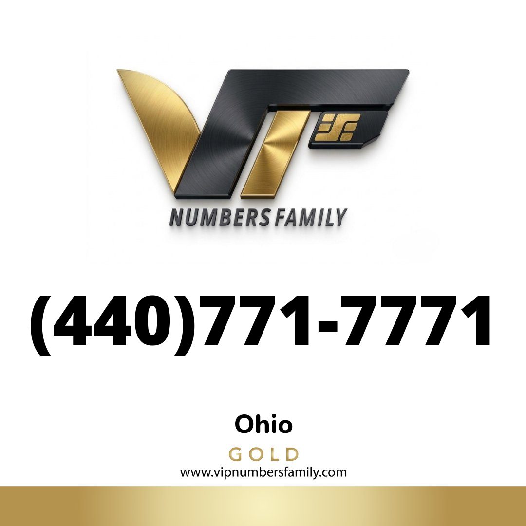 Gold VIP Number (440) 771-7771