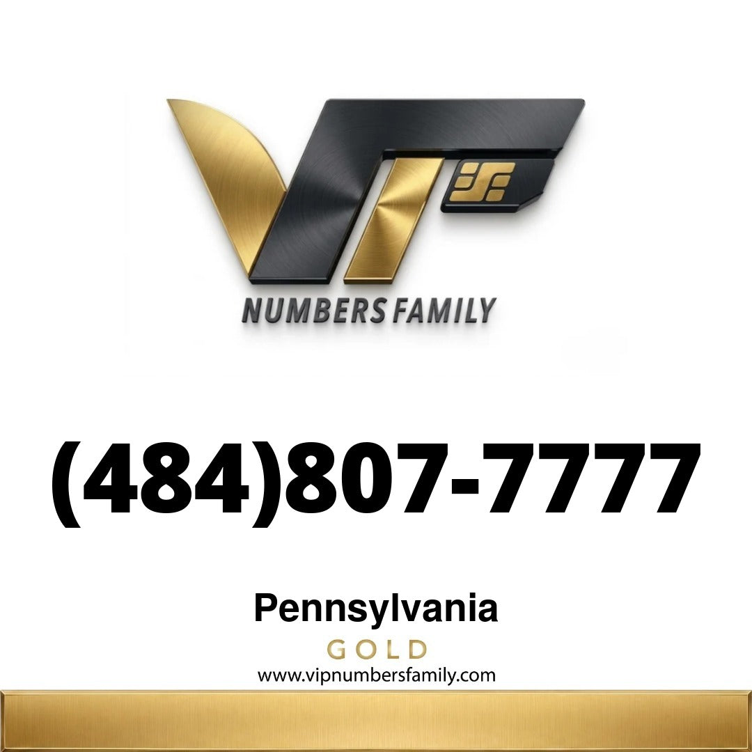 Gold VIP Number (484) 807-7777