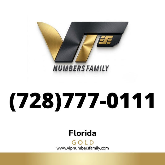 Gold VIP Number (728) 777-0111