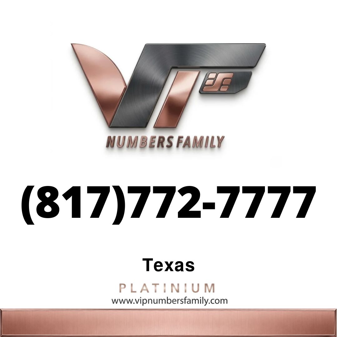 Platinum VIP Number (817) 772-7777