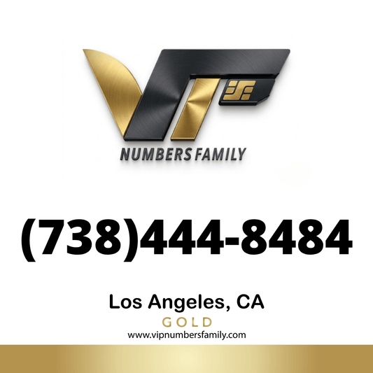 Gold VIP Number (738) 444-8484