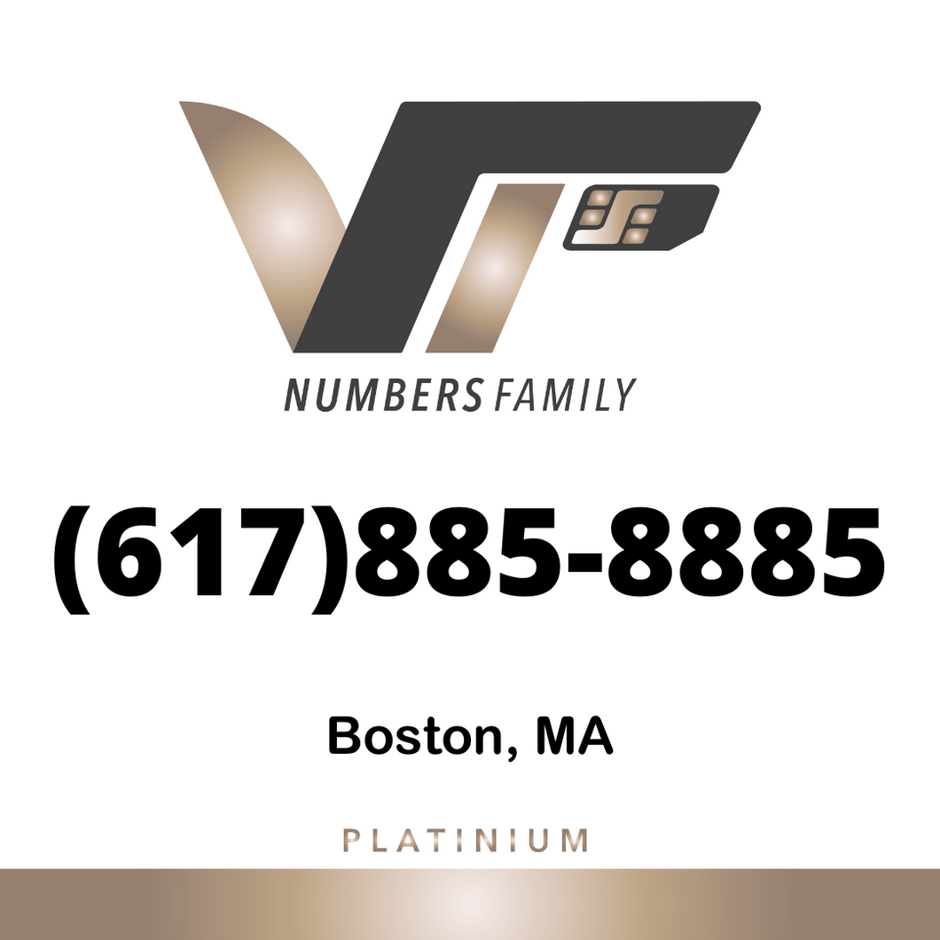 Platinum VIP Number (617) 885-8885