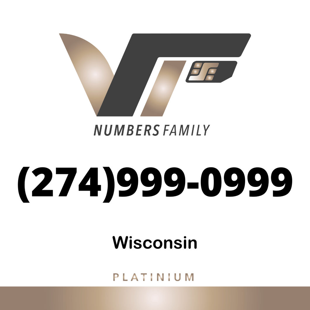 Platinum  VIP Number (274) 999-0999