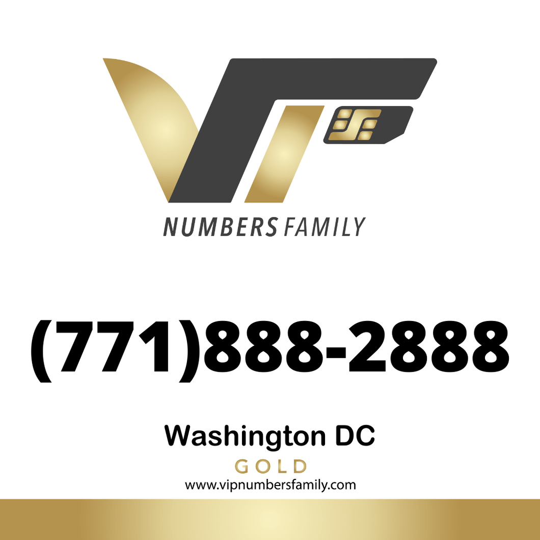 Gold VIP Number (771) 888-2888