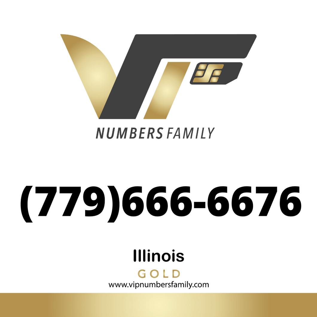 Gold VIP Number (779) 666-6676