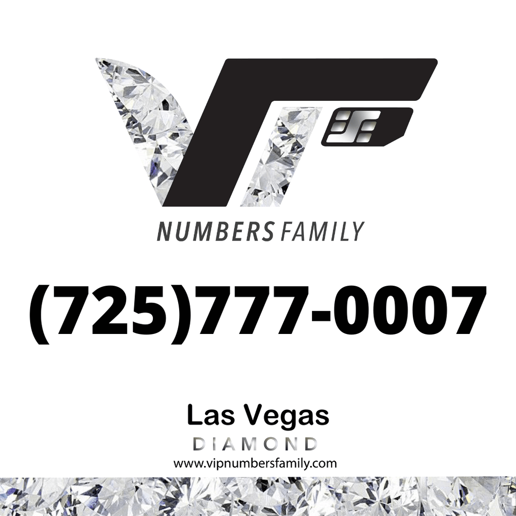 Diamond VIP Number (725) 777-0007
