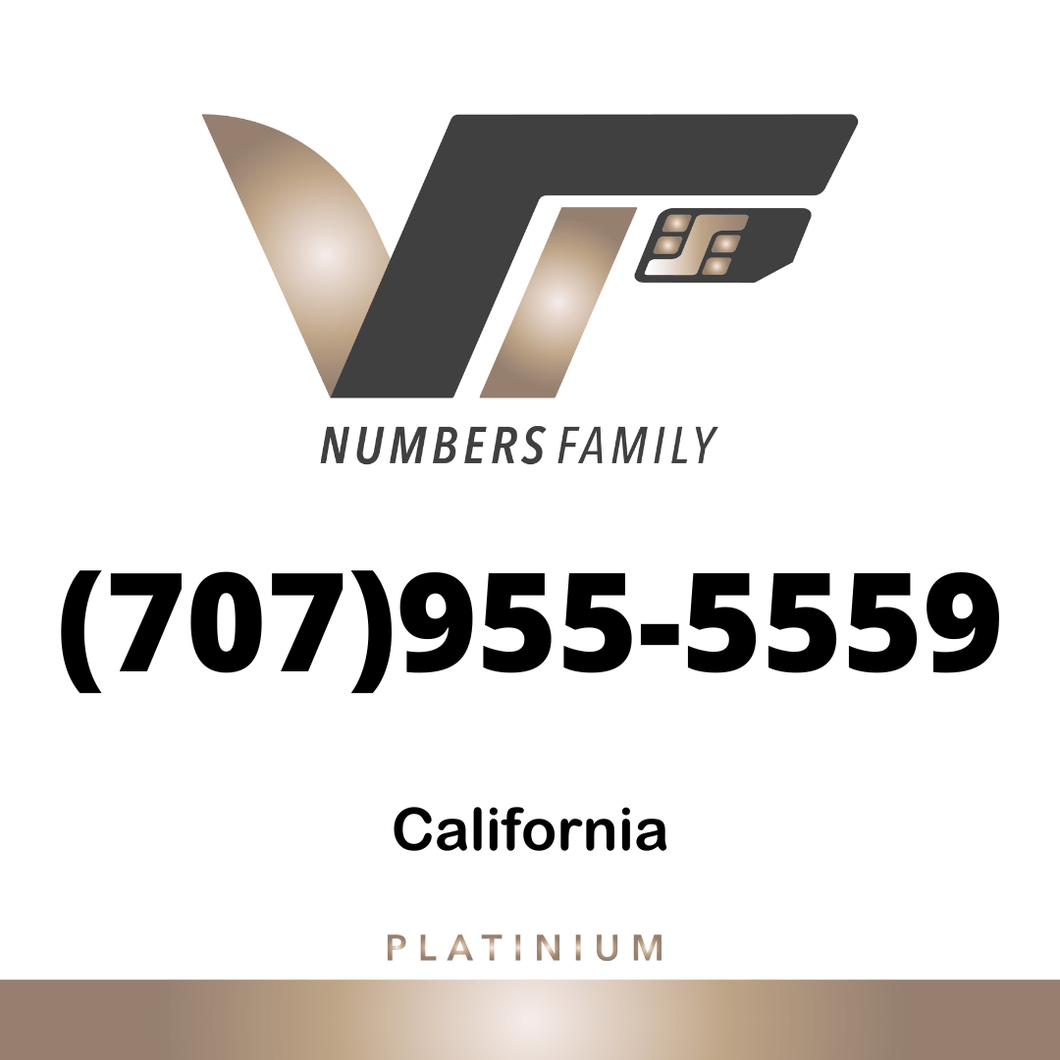 Platinum VIP Number (707) 955-5559