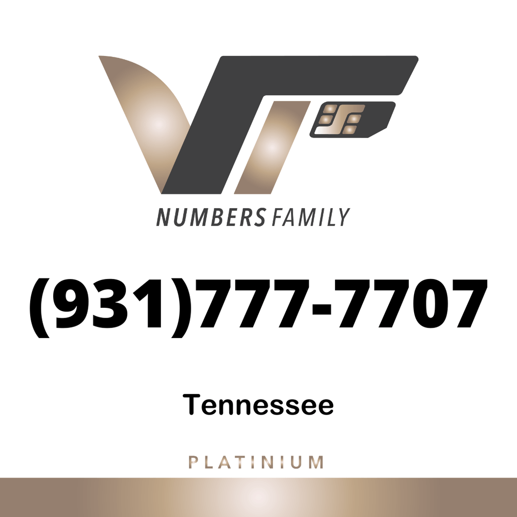 Platinum VIP Number (931) 777-7707