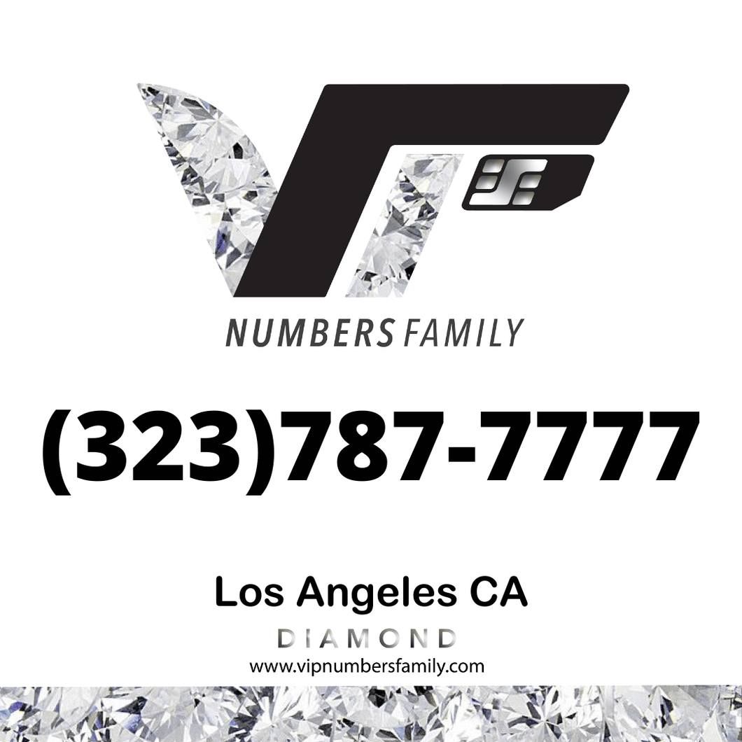 Diamond VIP Number (323) 787-7777