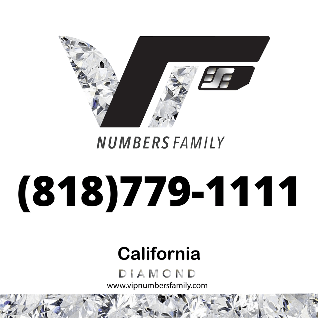 Diamond VIP Number (818) 779-1111