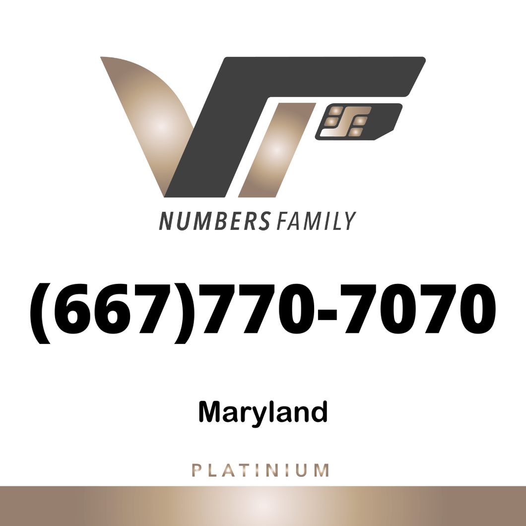 Platinum VIP Number (667) 770-7070