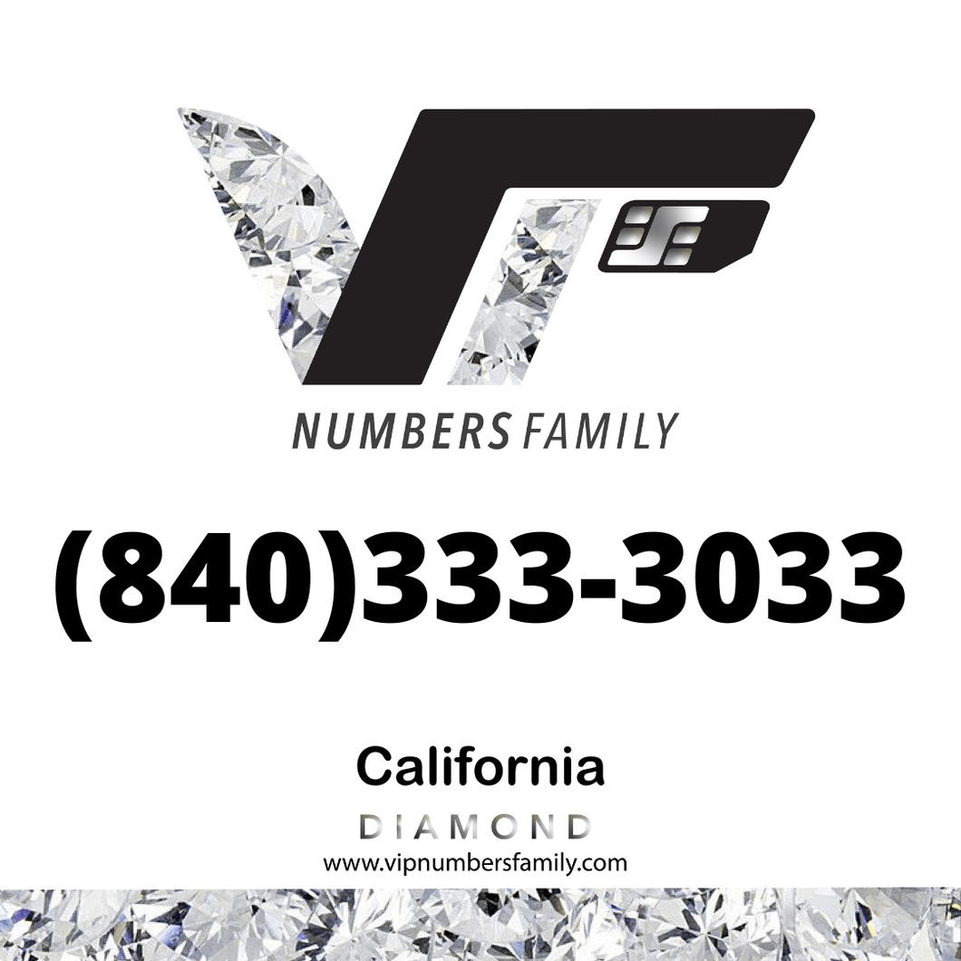 Diamond VIP Number (840) 333-3033
