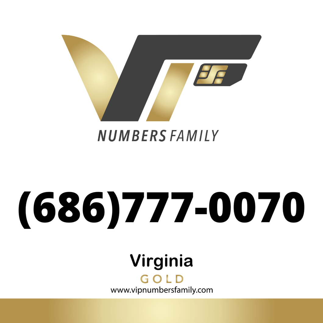 Gold VIP Number (686) 777-0070