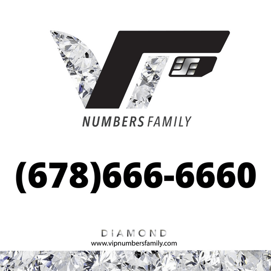 Diamond VIP Number (678) 666-6660