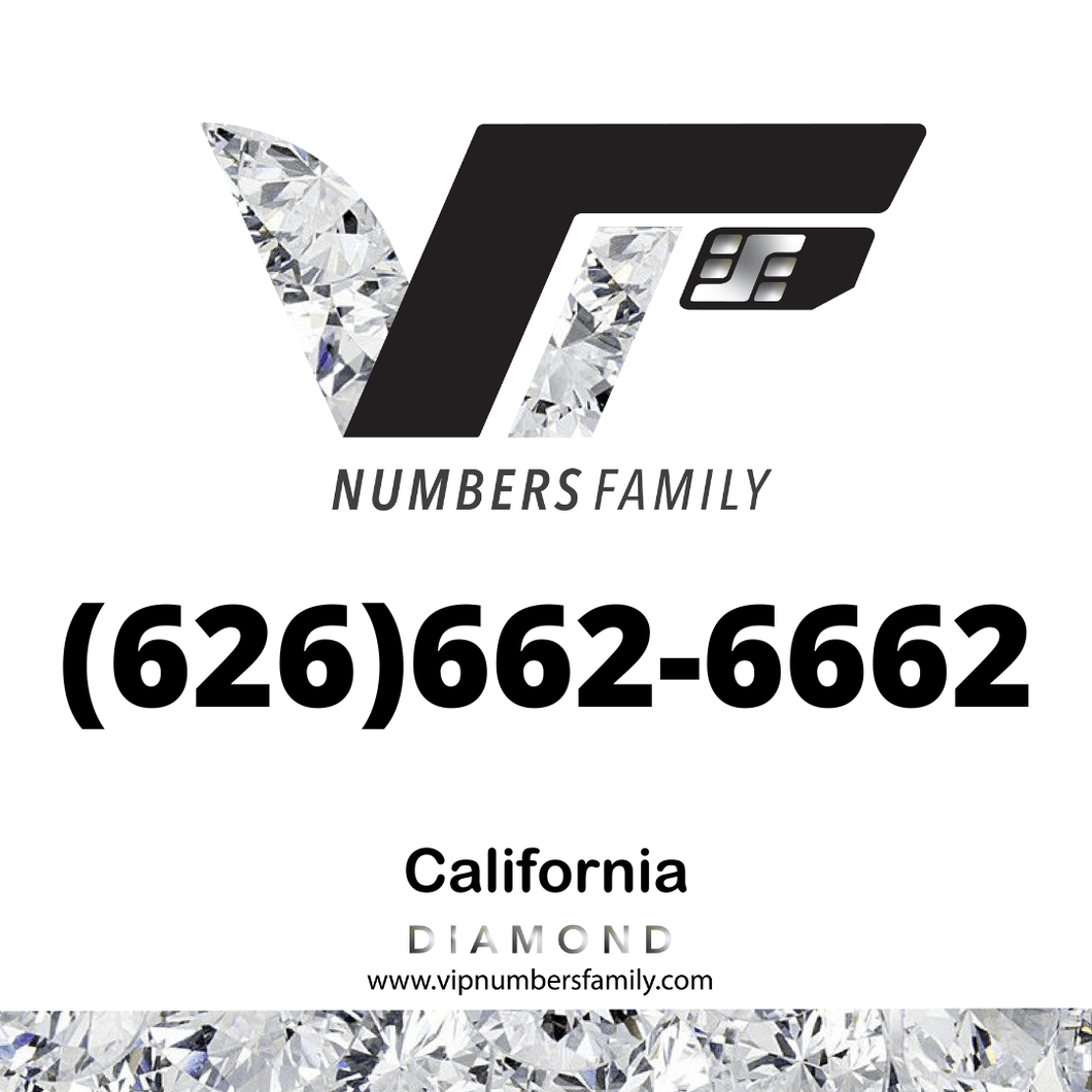 Diamond VIP Number (626) 662-6662
