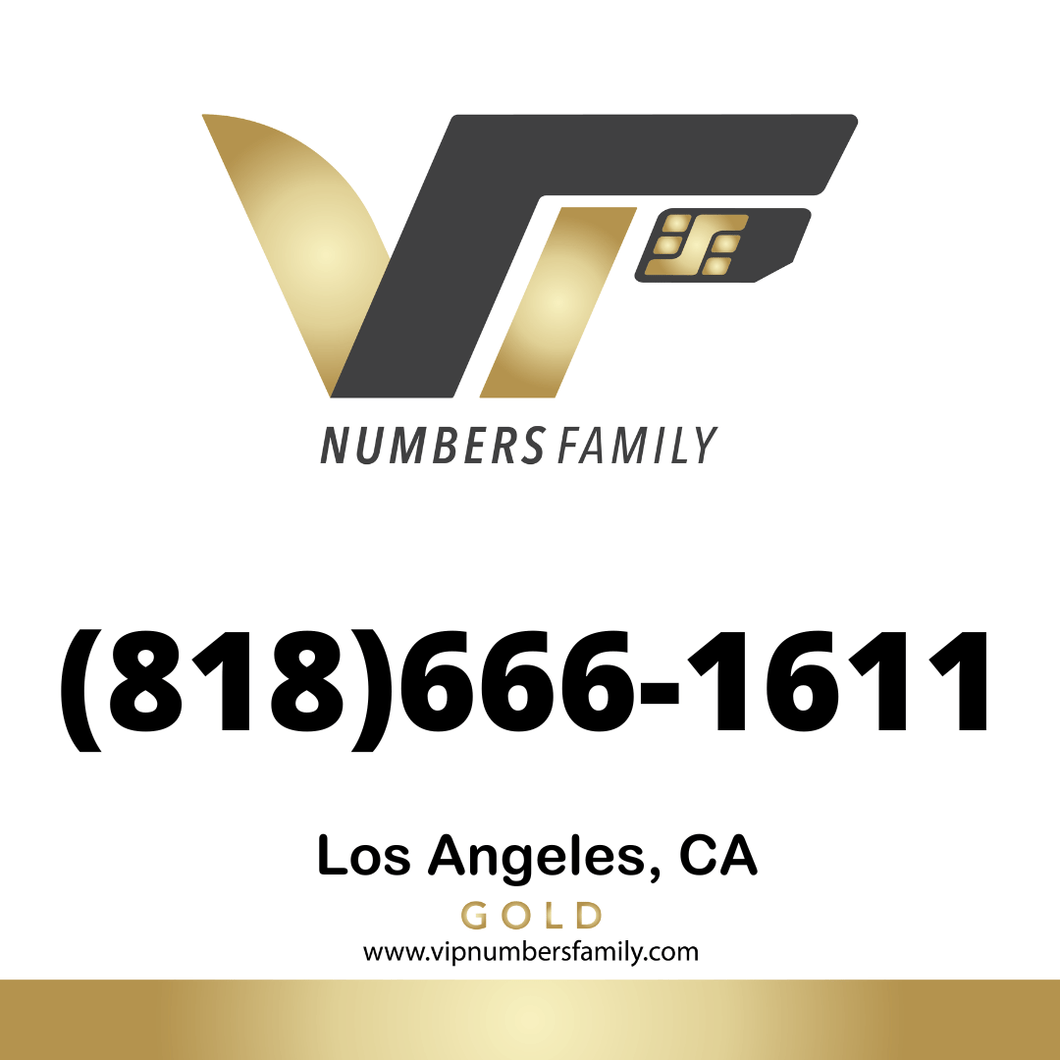 Gold  VIP Number (818) 666-1611