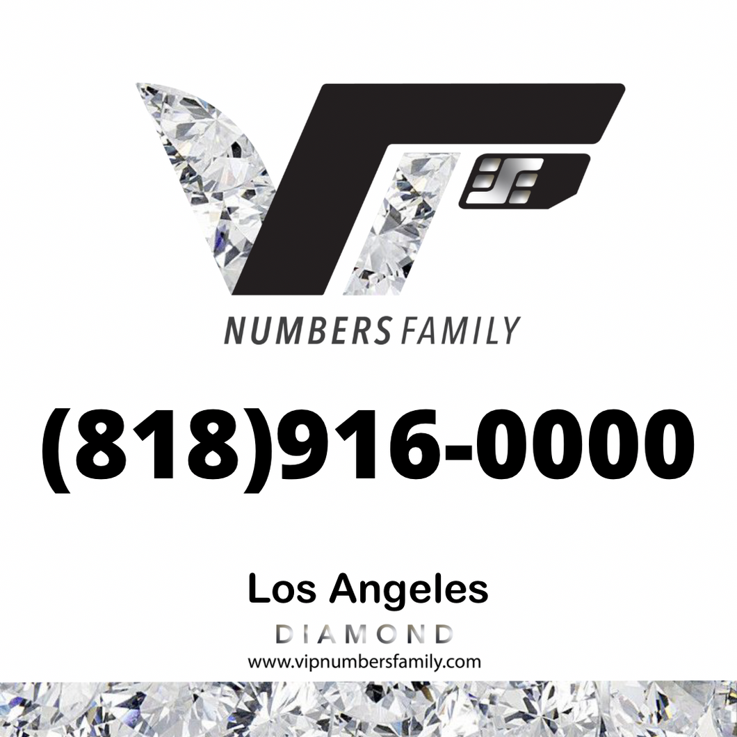 Diamond VIP Number (818) 916-0000