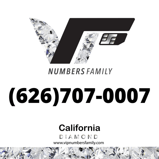 Diamond VIP Number (626) 707-0007