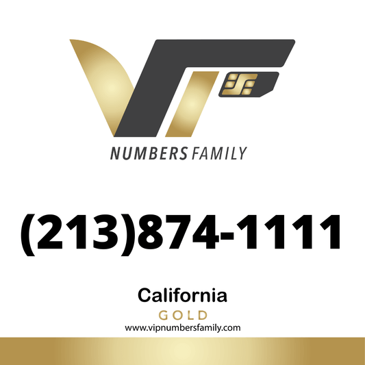 Gold VIP Number (213) 874-1111