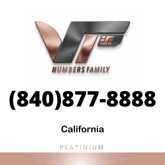 Platinum VIP Number (840) 877-8888