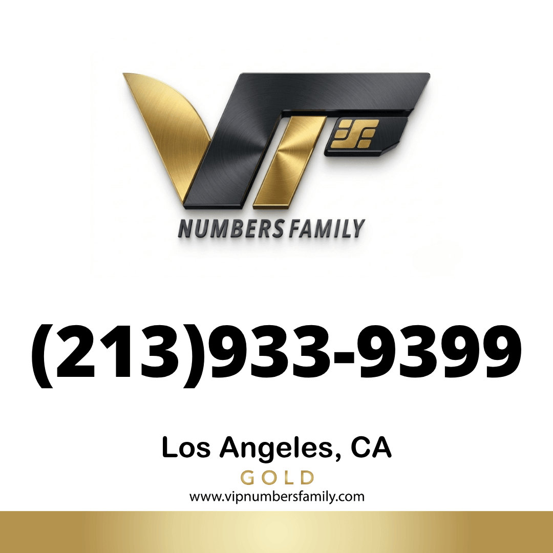 Gold VIP Number (213) 933-9399