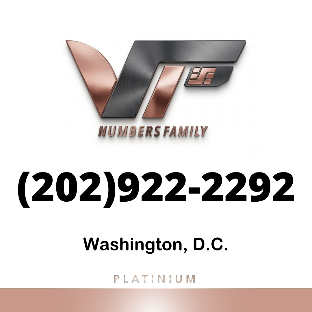 Platinum VIP Number (202) 922-2292