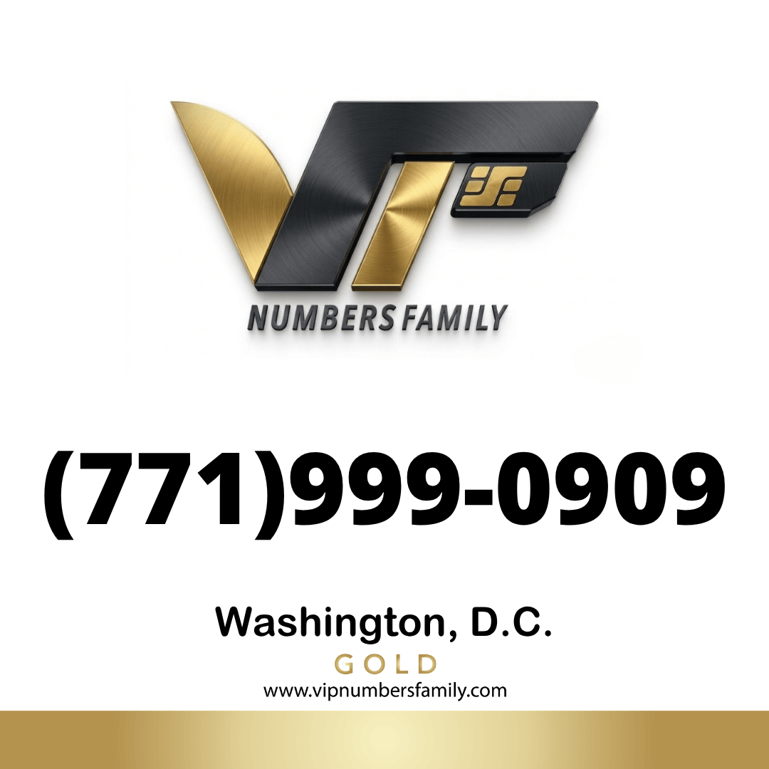 Gold VIP Number (771) 999-0909