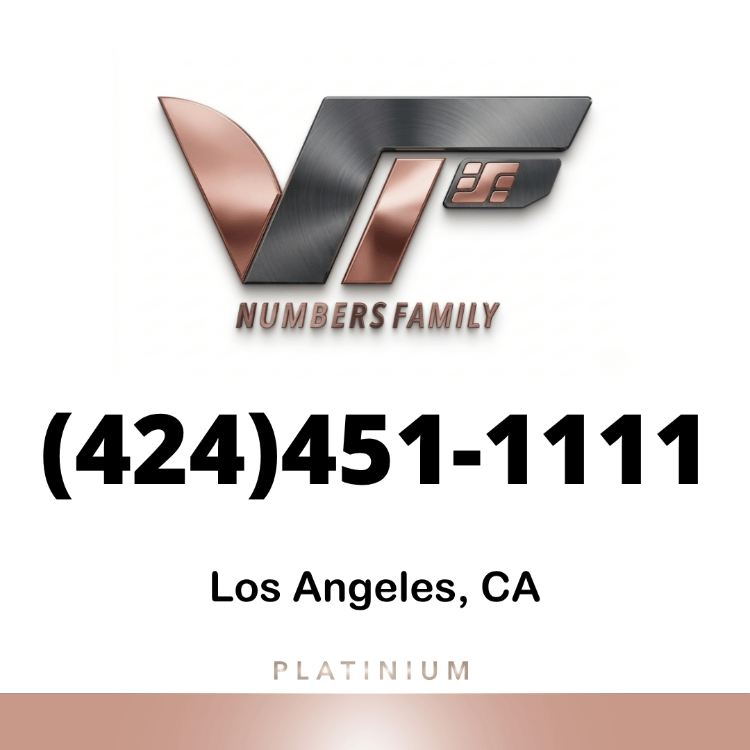 Platinum VIP Number (424) 451-1111