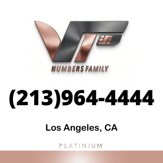 Platinum VIP Number (213) 964-4444