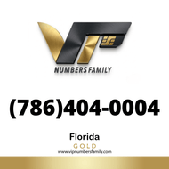 Gold VIP Number (786) 404-0004