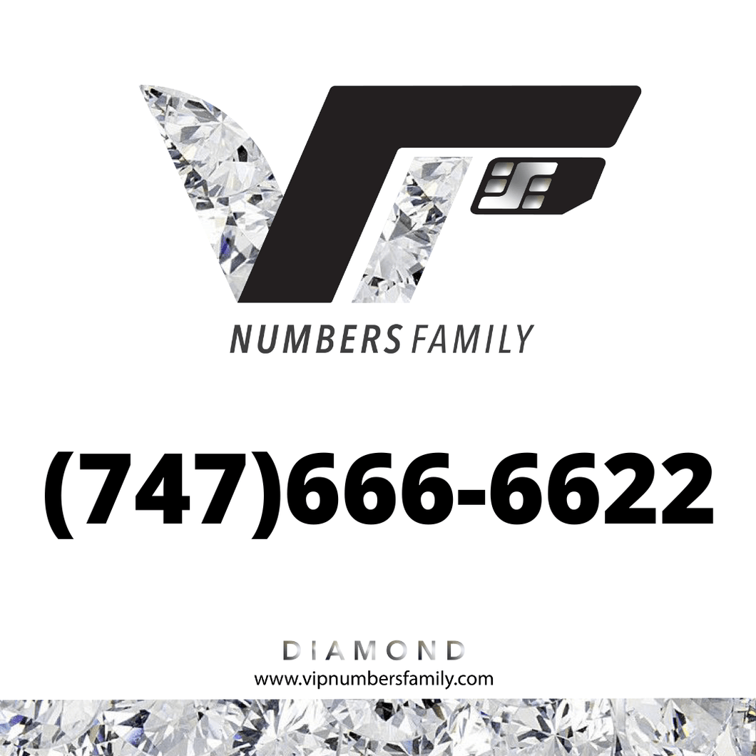 Diamond VIP Number (747) 666-6622