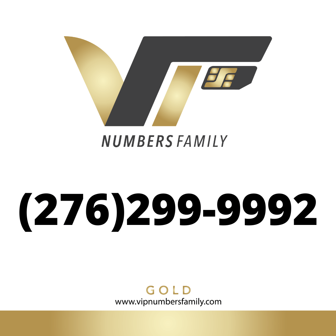 Gold VIP Number (276) 299-9992